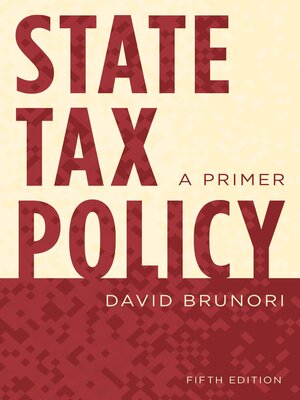 cover image of State Tax Policy